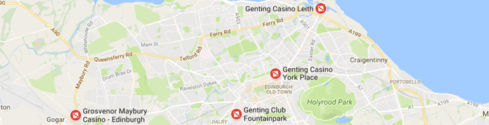 Edinburgh Casino Map